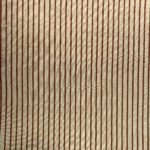 Beige with rust stripe Indian cotton fabric