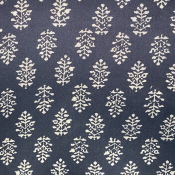 Small fern black and white fabric