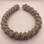 Boho style twisted macrame headband