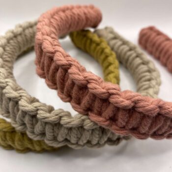 Boho style macrame headband