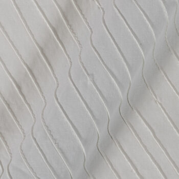 100% Cotton pearl white colour pin tuck fabric 1.15 mtr remnant