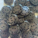Unique Natural Wood Carved Large Buttons
