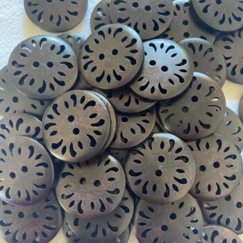 Unique Natural Wood Carved Large Buttons