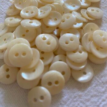 White Shell Button | 2 hole | 12mm