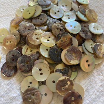 Natural River Shell Buttons | 2 hole | 12mm