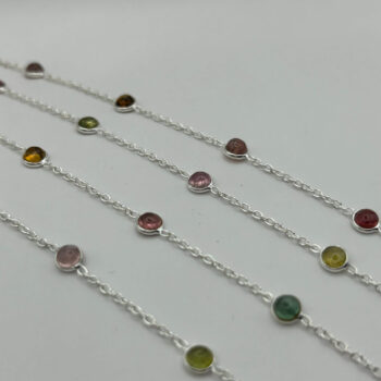 Sterling silver tourmaline bracelet