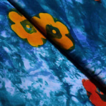 Multicolour Hand Wax Batik Cotton Fabric 1.45 Metres