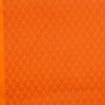 Orange Cotton Woven Fabric 1.70 Metres