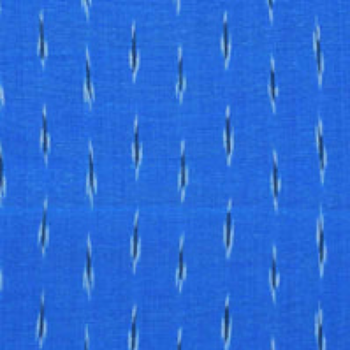 Blue Pochampally Ikat Fabric 1.25 Metres