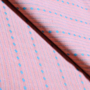 Peach Jacquard Cotton Fabric 1.50 Meter Piece