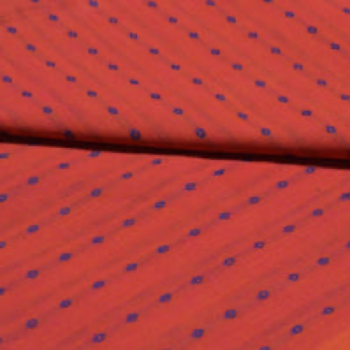 Red Cotton Woven Fabric 1.90 Meter Piece