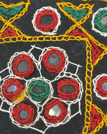 Medium Green Kutch Hand Embroidered Patch