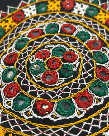 Circular Kutch Hand Embroidered Patch