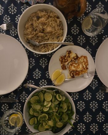 Indian blockprint style tablecloths
