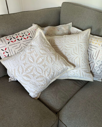 Indian applique cutwork pillowcases