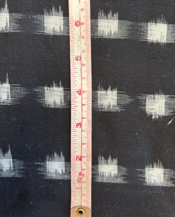 Black Double Ikat Fabric 2 Metres
