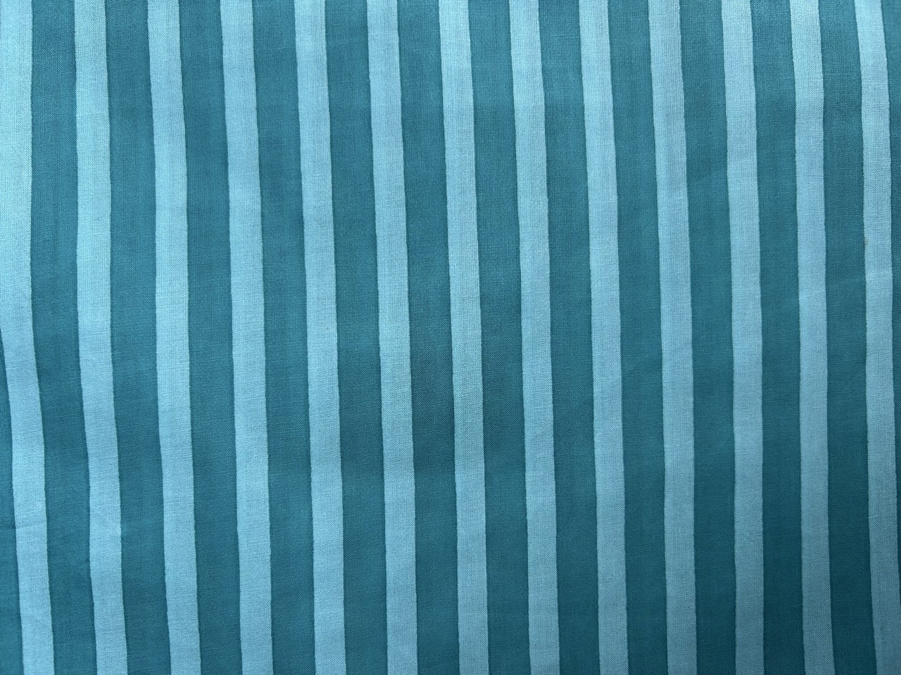 Teal & Mint Aqua Striped Fabric