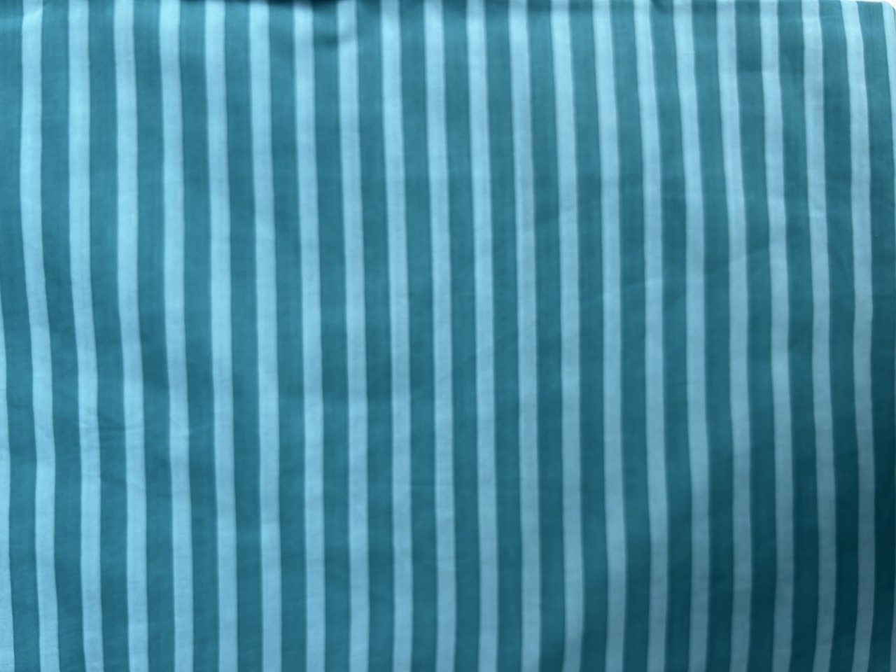 Teal & Mint Aqua Striped Fabric