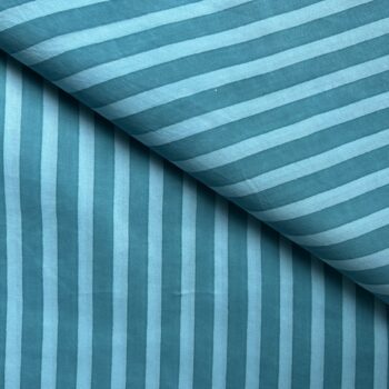 Teal & Mint Aqua Striped Fabric