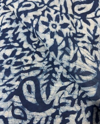 Indigo Blue Floral Vine