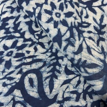 Indigo Blue Floral Vine