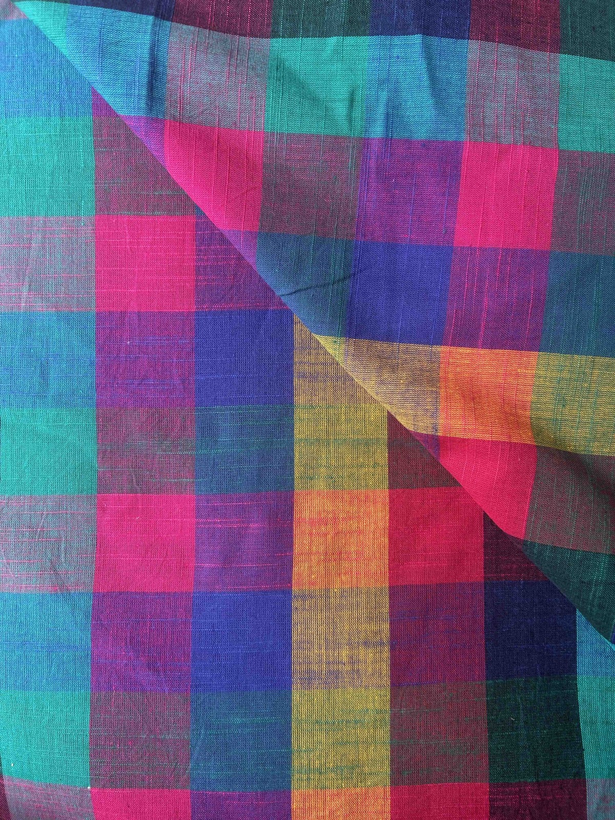 Colourful Handwoven Madras Kattam Cotton – Carnival